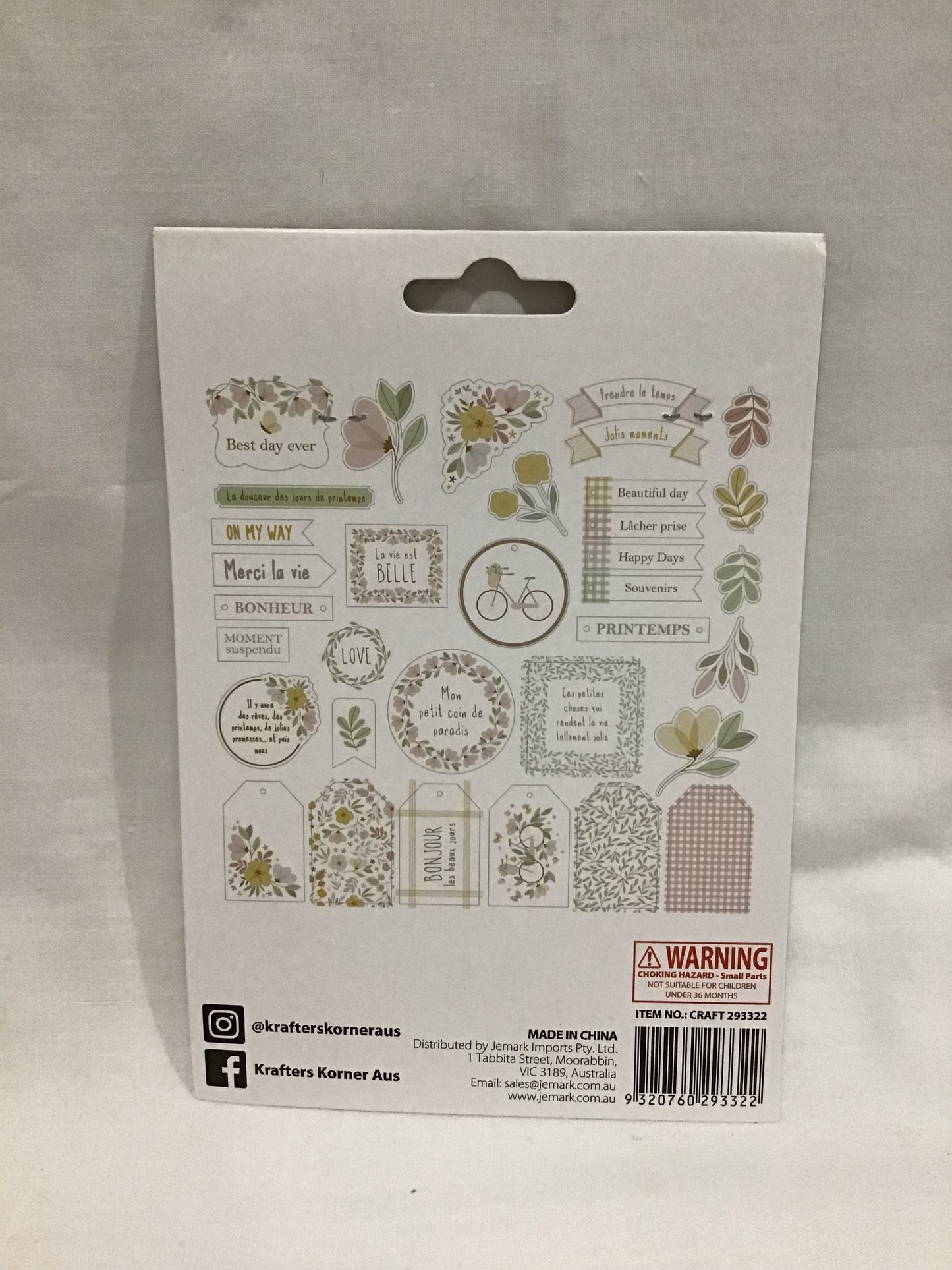 Printed Vellum Shapes - Design #2 - 34 pk
