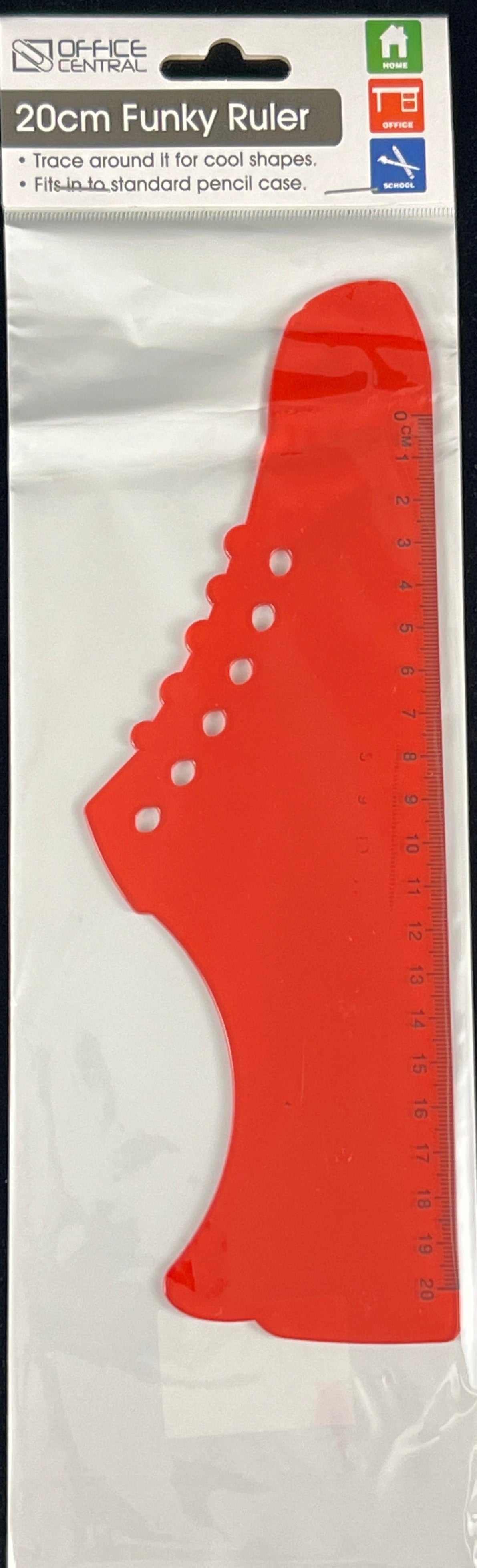 20cm Funky Ruler - Shoe