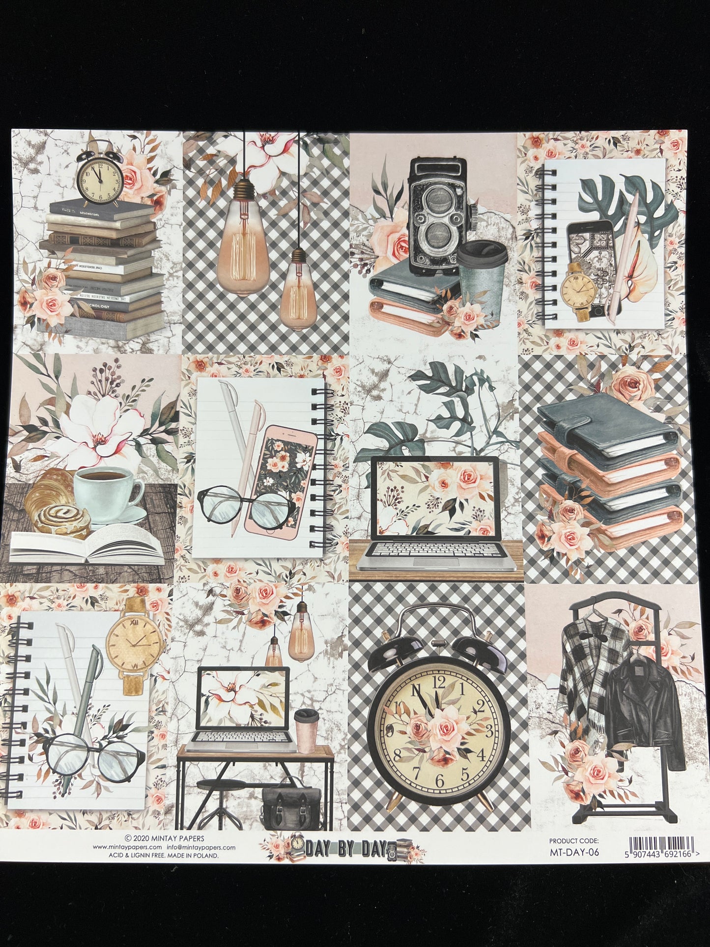 Day by Day - 1 x Double sided sheet - 30.5 x 30.5cm