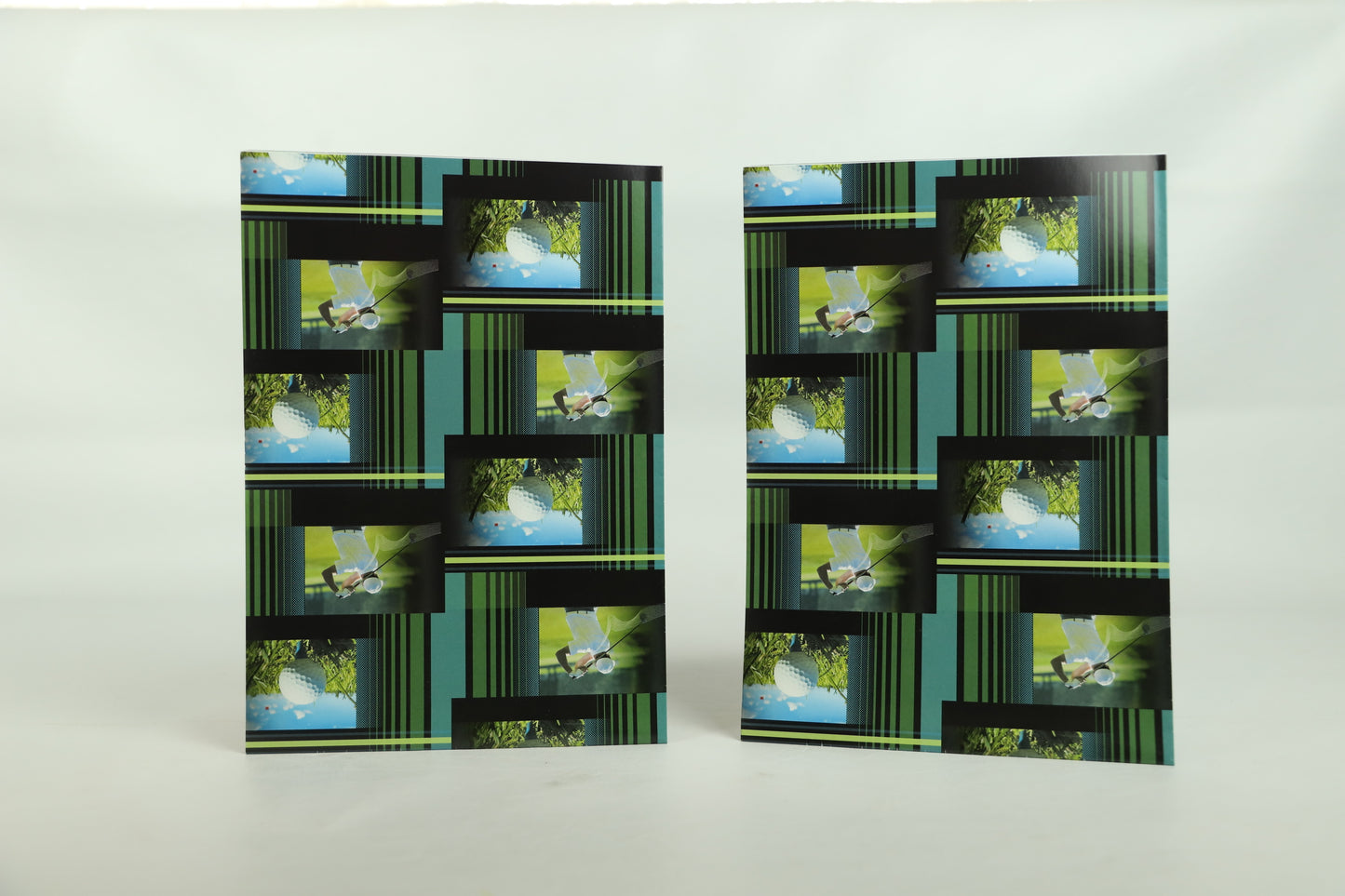 Wrapping Paper Sheets 2x Golf Theme 70cm x 50cm