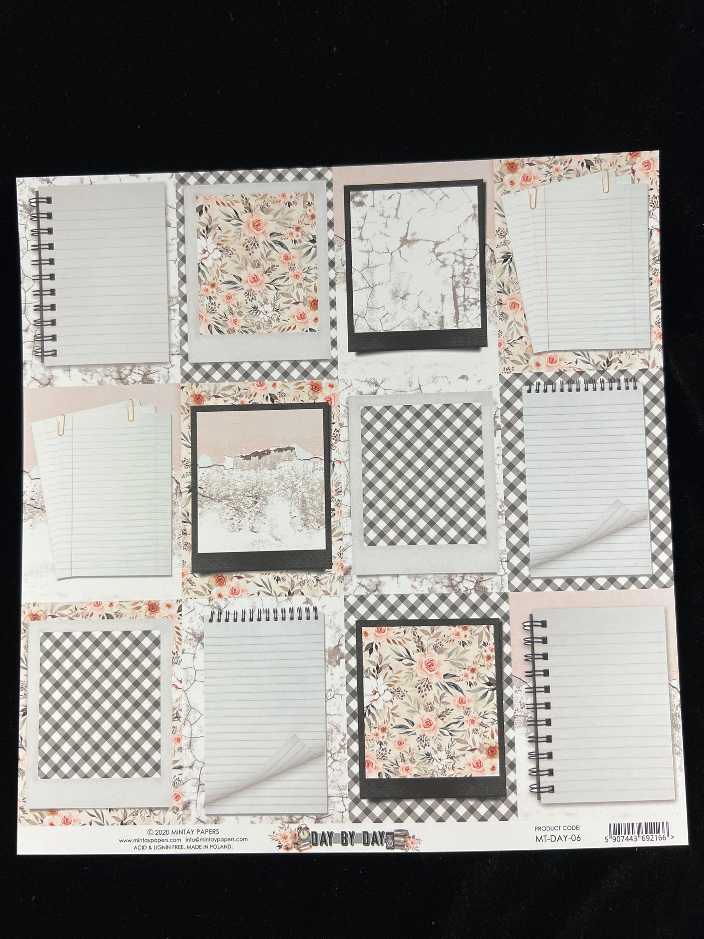 Day by Day - 1 x Double sided sheet - 30.5 x 30.5cm