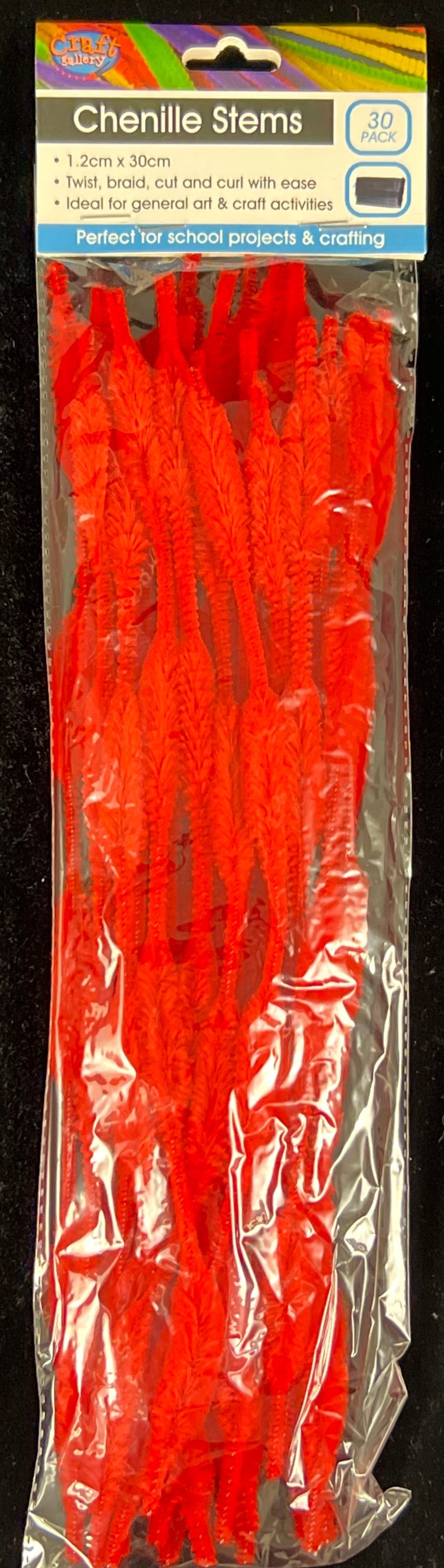 Pipe Cleaners - Bubble Stems - Red - Pack of 30
