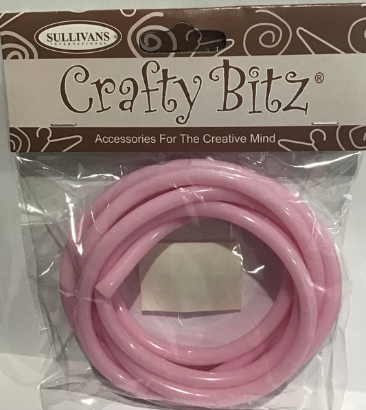 Plastic Tubing - Pale Pink - 6mm - 2m