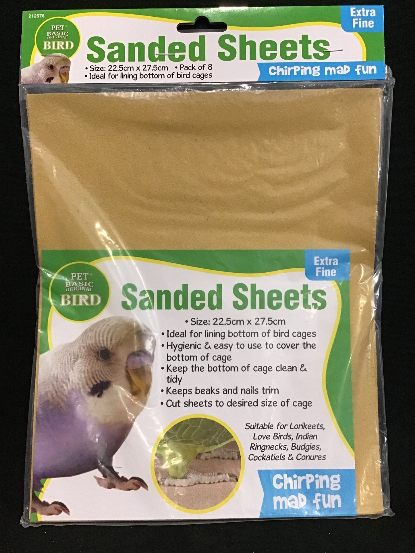 Bird Cage - Extra Fine Sanded Sheets - 22.5 x 27.5cm - 8 pk