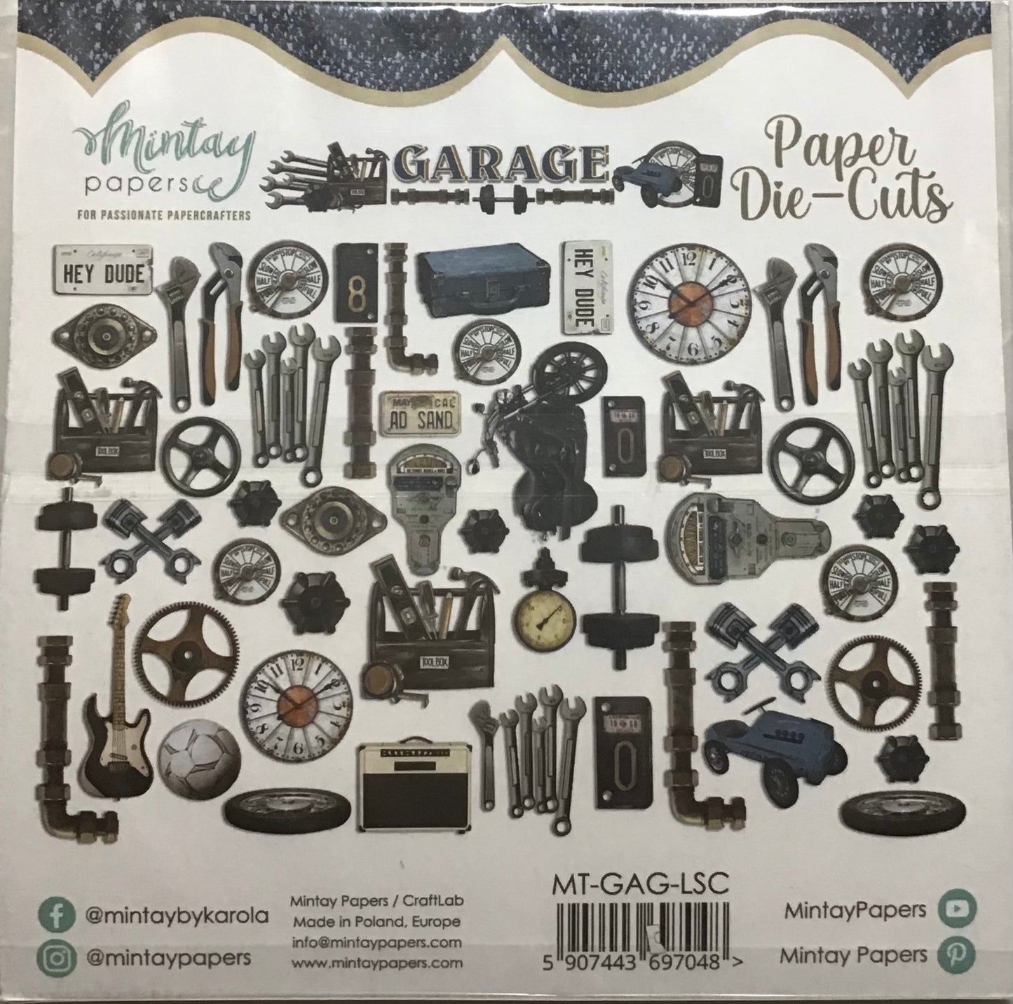 Mintay Paper Die-Cuts - Garage -  60 pack