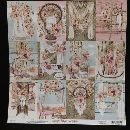 Blissful Time - 1x Double sided sheet - 30.5x30.5cm