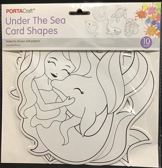 Under the Sea Card Shapes - 10 pack