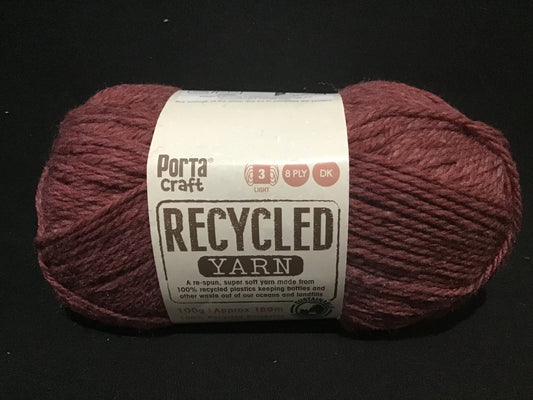 Recycled Yarn - Cherry Melange - 8 Ply - 100g