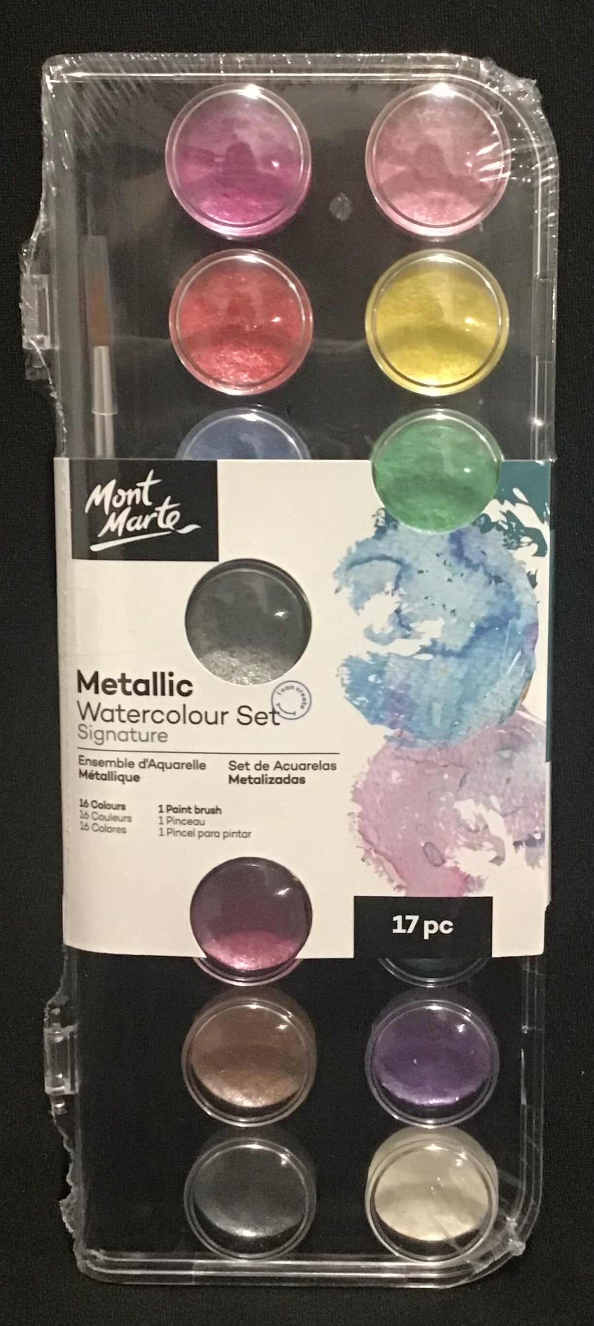 Metallic Watercolour Set - 17pc