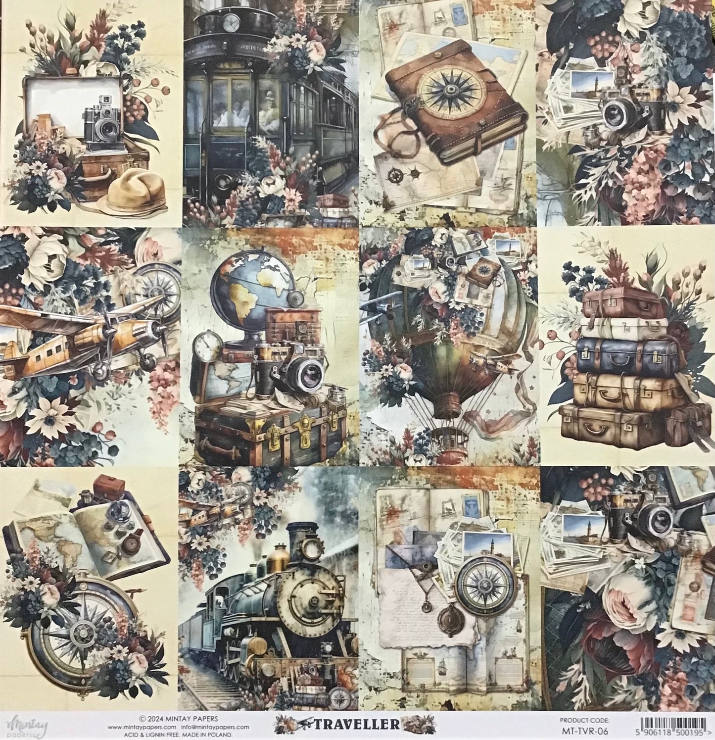 Traveller 1x Double sided sheet - 30.5x30.5cm
