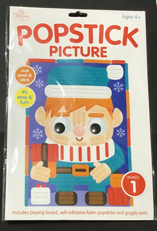 It’s Christmas - Popstick Picture -Peel and Stick - Elf - Makes 1