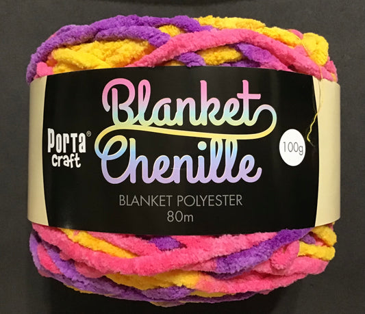 Blanket Chenille - Blanket Polyester Wool 80m - 100g - Multi Fantasy