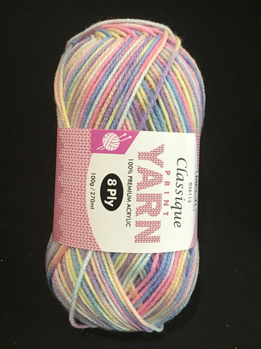 Knitting Yarn - 8 Ply - Classique Unicom - 100g - 270m - 100% Premium Acrylic
