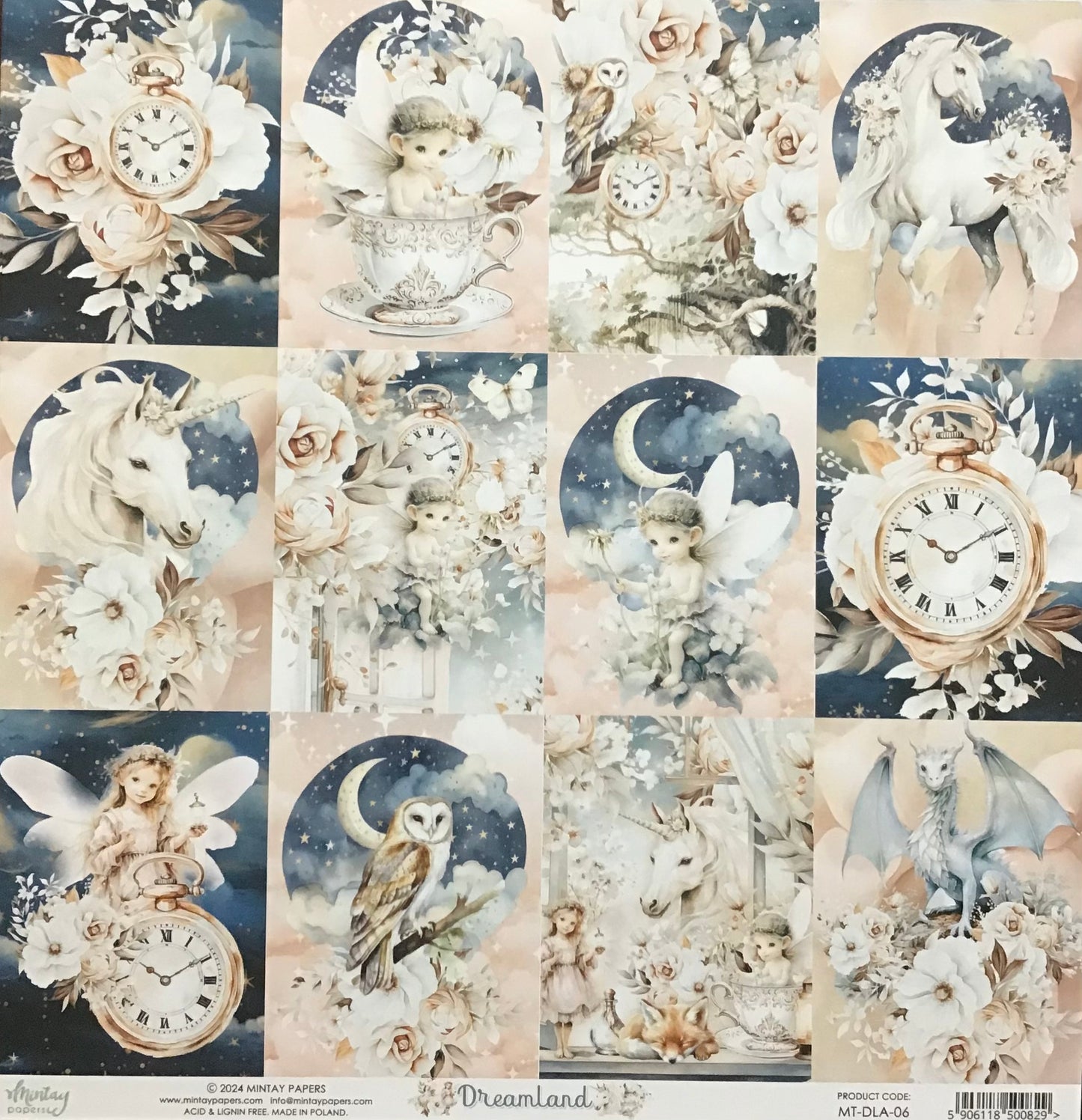 Mintay - Dreamland - 1x Double sided sheet - 30.5x30.5cm