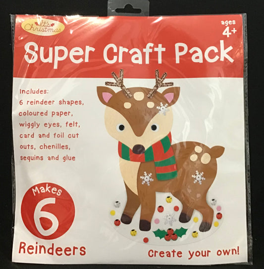 It’s Christmas Super Craft Pack - Reindeers - Makes 6