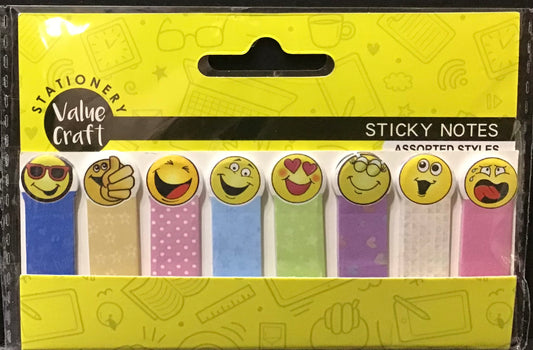 Emoji Sticky Note Tab Set - 8 tabs
