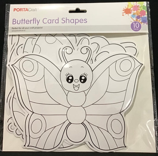 Butterfly Card Shapes - 10 pack
