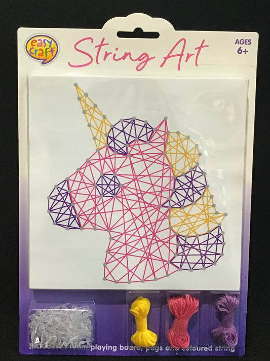 String Art - Unicorn #2 - 15cm x 15cm - Makes 1