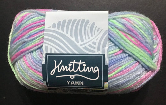 Knitting Yarn - 8 ply - Pastel Shades - 100g - 100% Acrylic