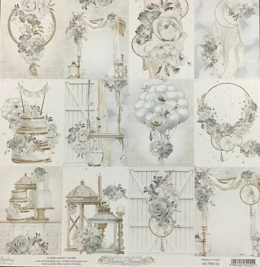 Mintay - Precious Moment - 1x Double sided sheet - 30.5x30.5cm