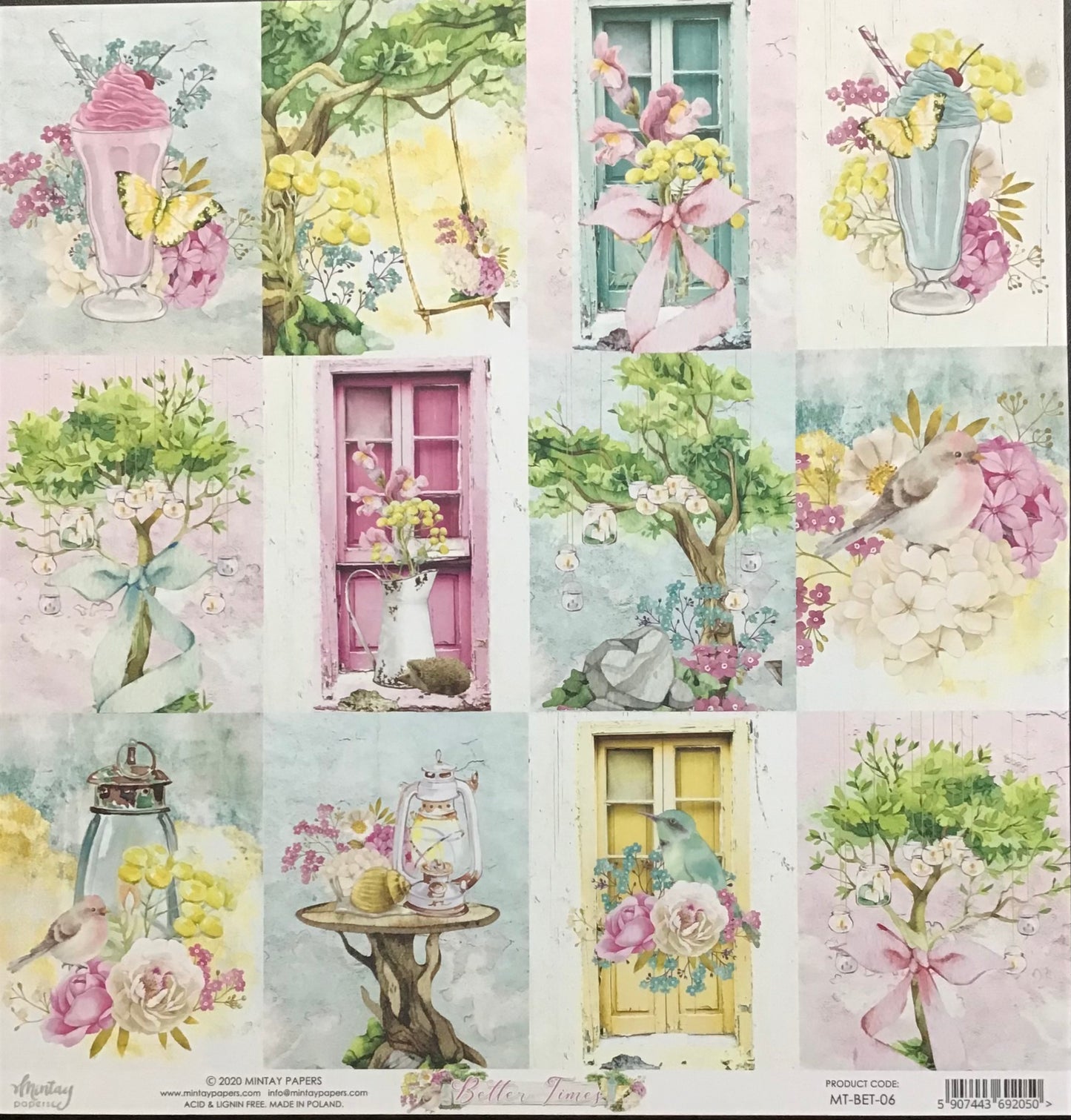 Mintay - Better Times - 1x Double sided sheet - 30.5x30.5cm