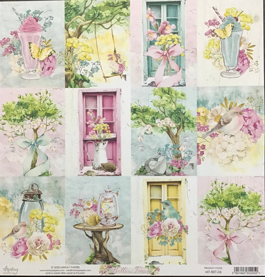 Mintay - Better Times - 1x Double sided sheet - 30.5x30.5cm