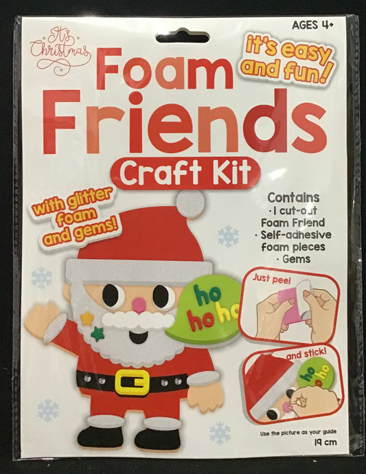 It’s Christmas Foam Friends Craft Kit - Santa - Makes 1