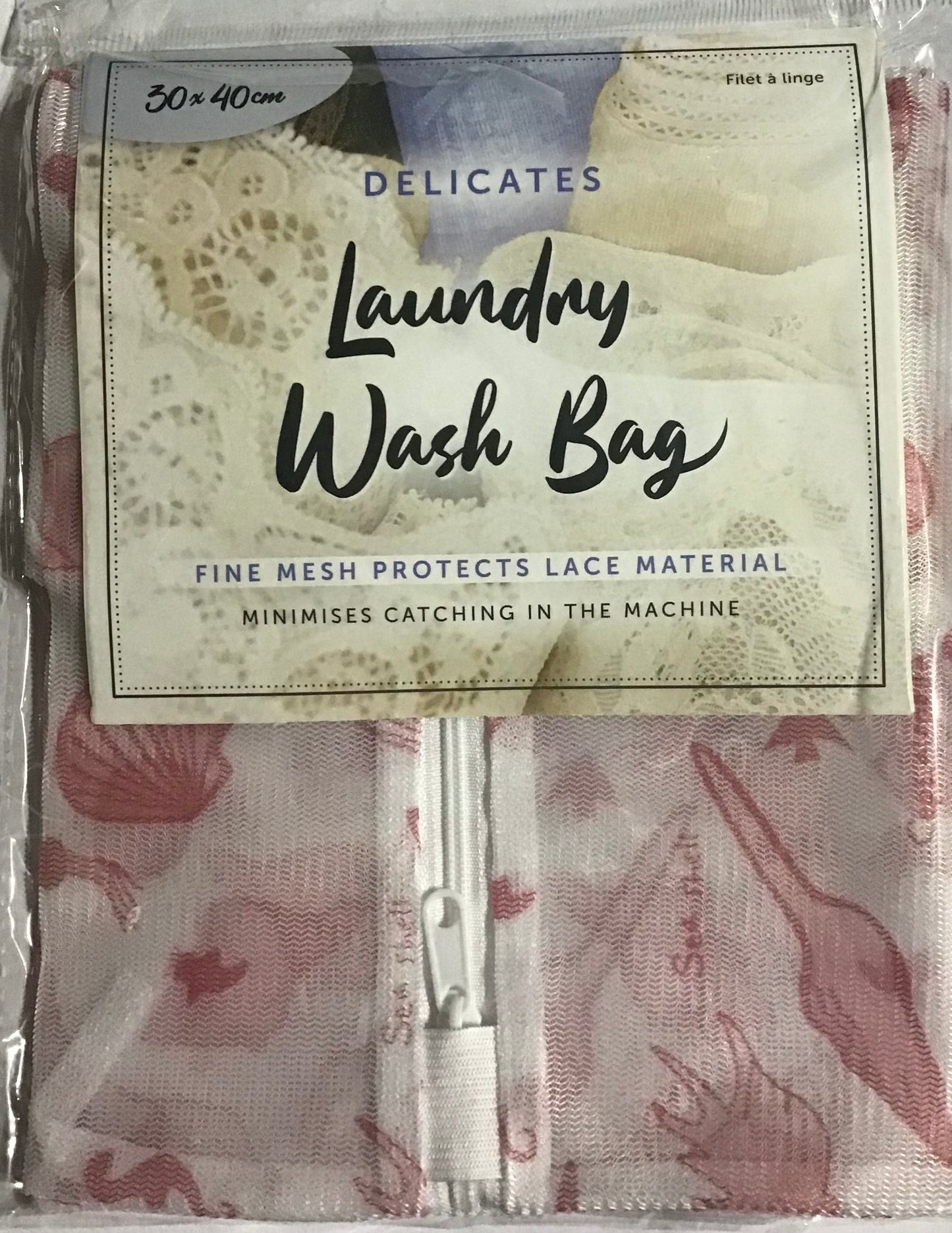 Delicates Laundry Mesh Wash Bag - Sea Theme print - 30x40cm