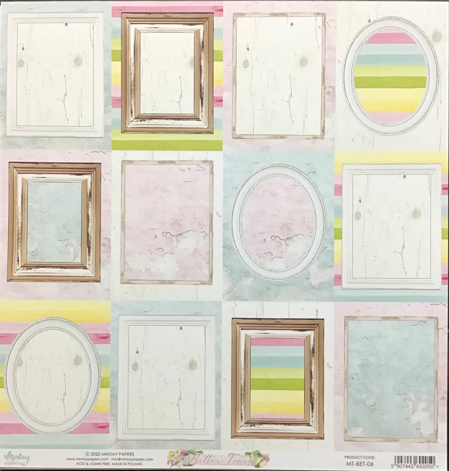 Mintay - Better Times - 1x Double sided sheet - 30.5x30.5cm