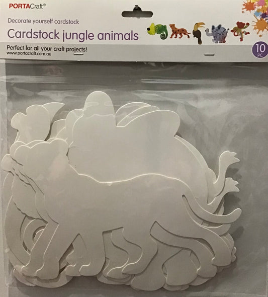 Cardstock Jungle Animals - 10pk