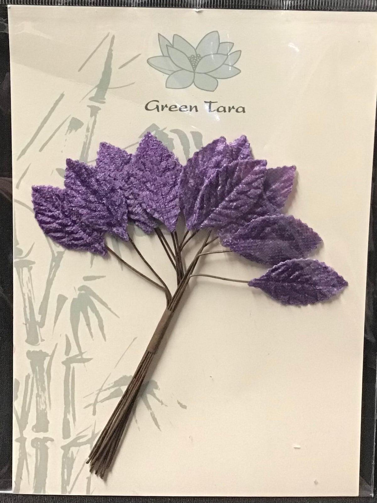Velvet Leaves - Purple - 12pk - 3cm