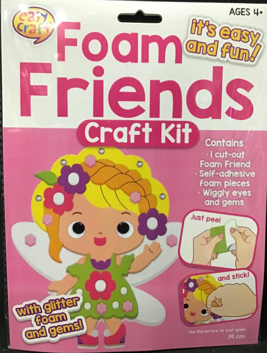 Foam Friends Kit Girl - Peel and Stick - Makes 4