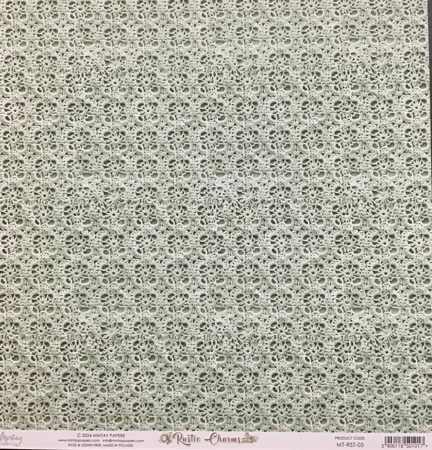 Mintay - Rustic Charms - 1x Double sided sheet - 30.5x30.5cm