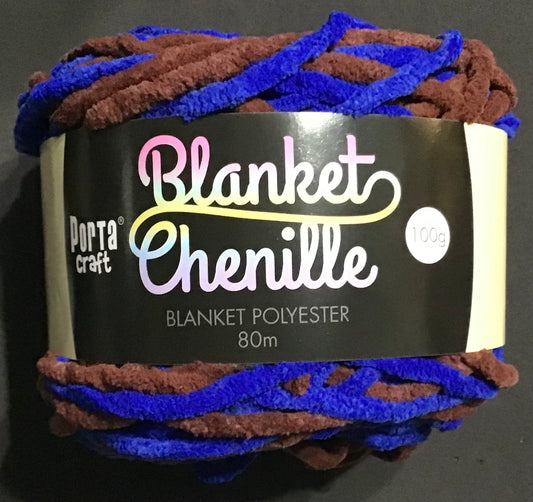 Blanket Chenille - Blanket Polyester Wool 80m - 100g - Multi Midnight