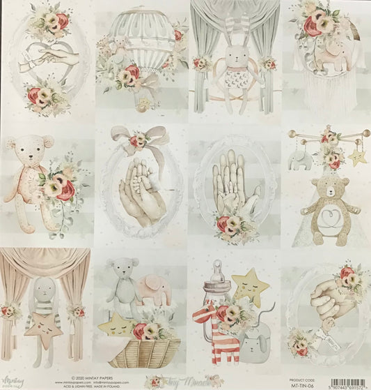 Mintay - Tiny Miracle - 1x Double sided sheet - 30.5x30.5cm