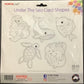 Under the Sea Card Shapes - 10 pack