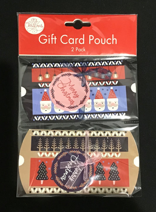 Gift Card Pouch/Holder - Christmas #1 - 2 pack