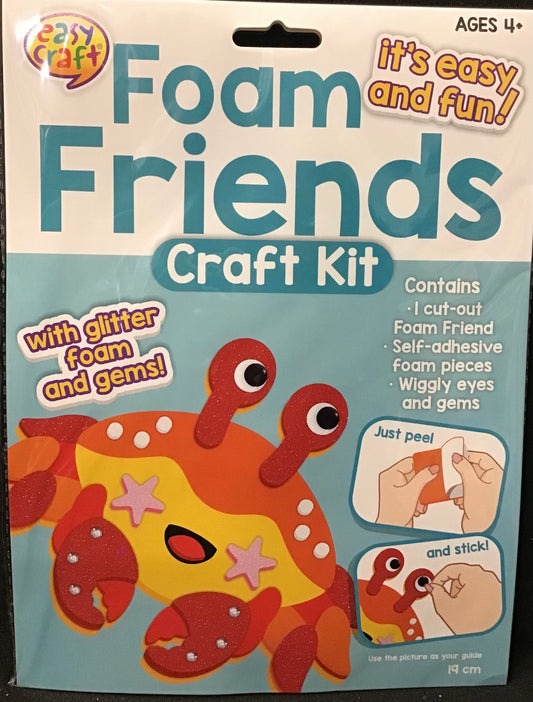 Foam Friends Kit Crab - Peel and Stick - Makes 4