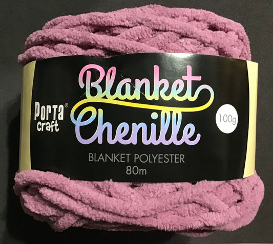 Blanket Chenille - Blanket Polyester Wool 80m - 100g - Razzmic Berry