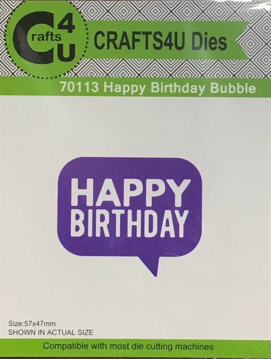 Dies - Happy Birthday Bubble - 1 pk