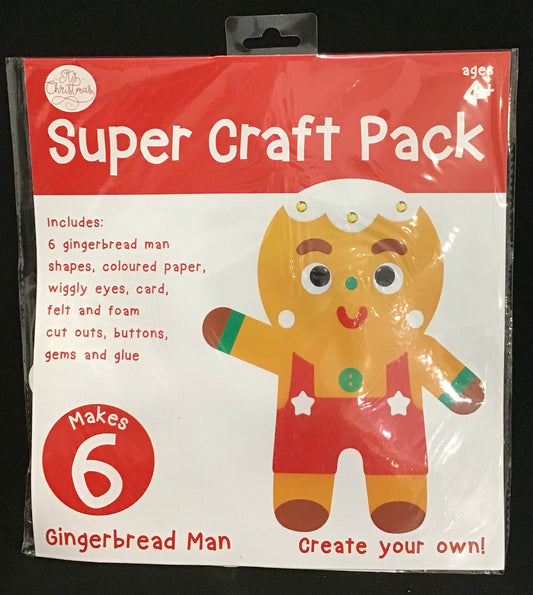 Super Craft Pack - Gingerbread Man - Makes 6