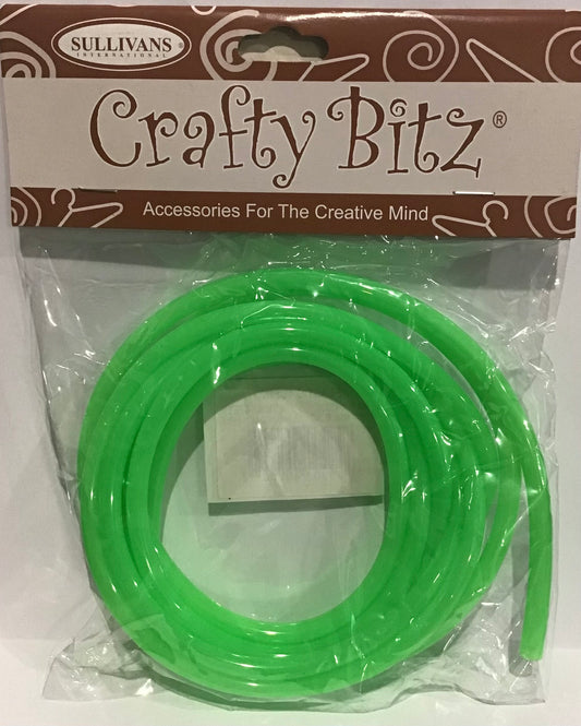 Plastic Tubing - Emerald - 6mm - 2m