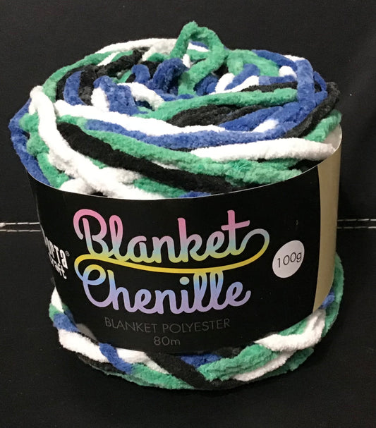 Blanket Chenille - Blanket Polyester Wool 80m - 100g - Multi Tsi