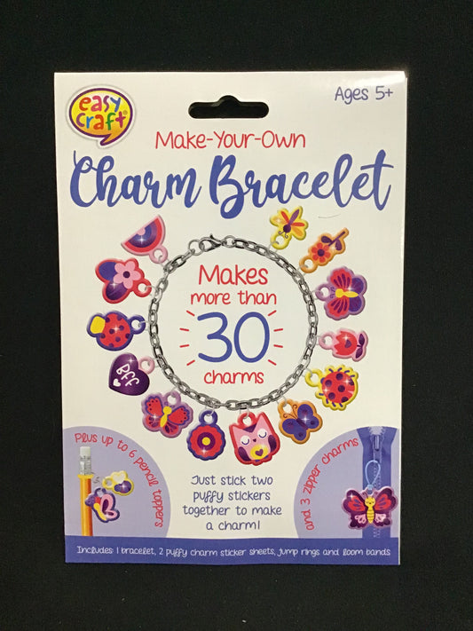 Make-Your-Own - Charm Bracelet - Flowers/Butterflies/Bff - Over 30 charms