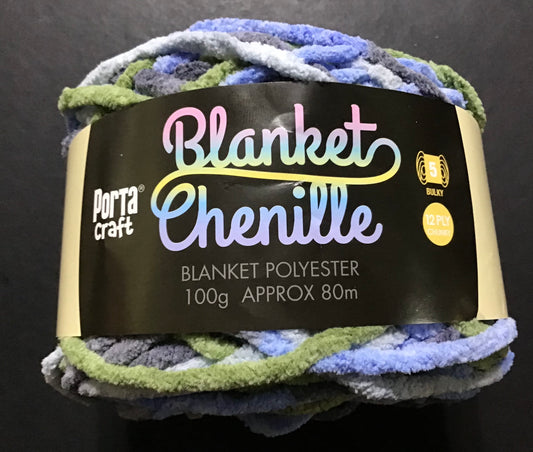 Blanket Chenille - Blanket Polyester Wool 80m - 100g - Multi Dolphin