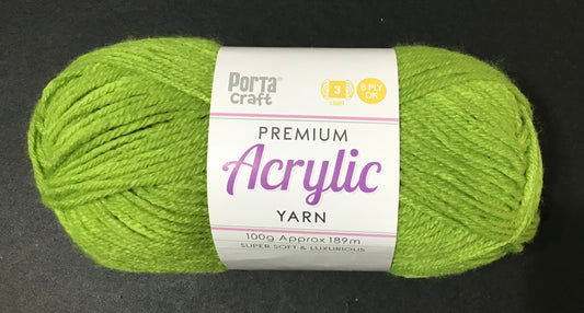 Porta Craft Yarn - 8 Ply - Tree Frog - 100g - Acrylic