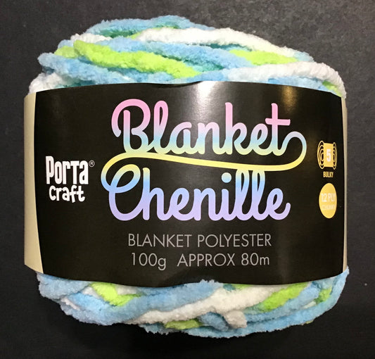 Blanket Chenille - Blanket Polyester Wool 80m - 100g - Multi Pixie Garden