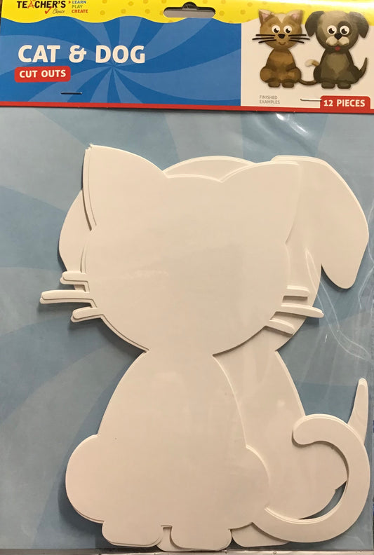 Cat and Dog - Cut Outs - 12 pk