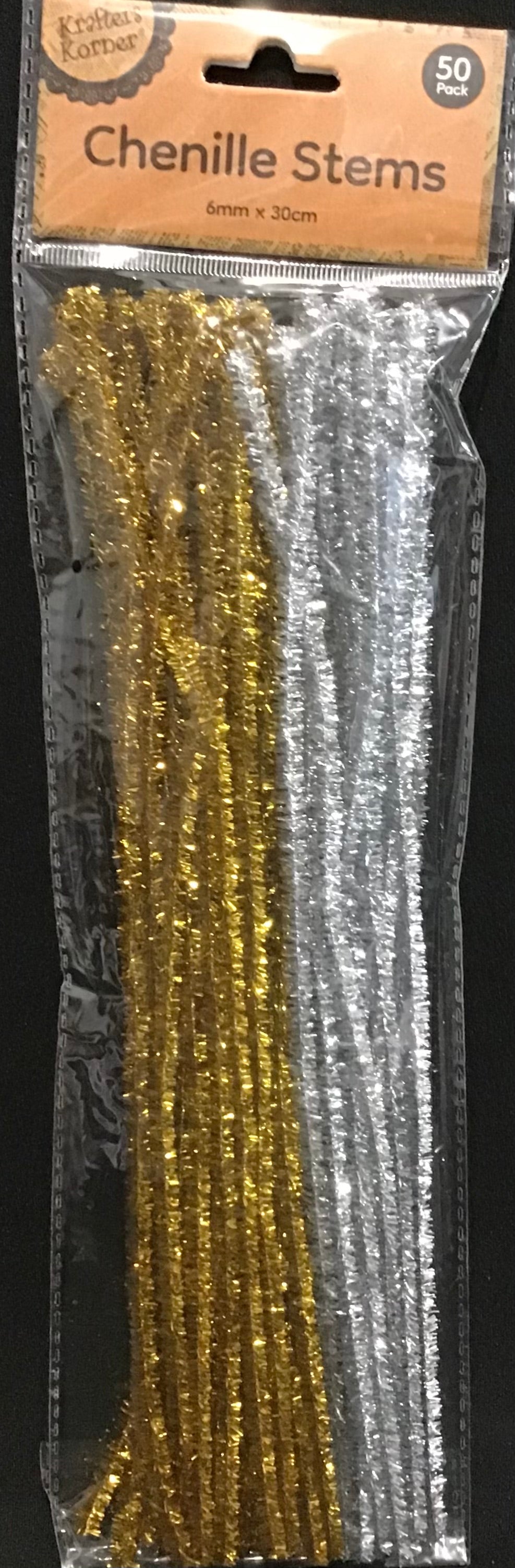 Metallic Pipe Cleaners - Gold & Silver - Pack of 50