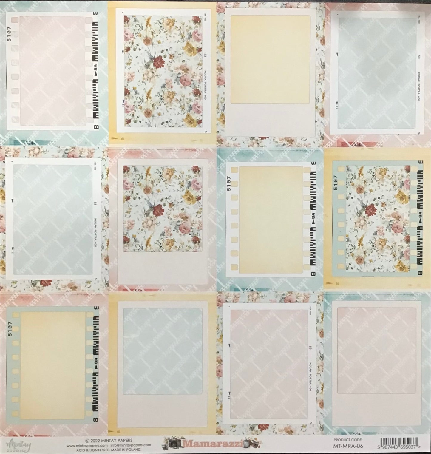 Mintay - Mamarazzi - 1x Double sided sheet - 30.5x30.5cm